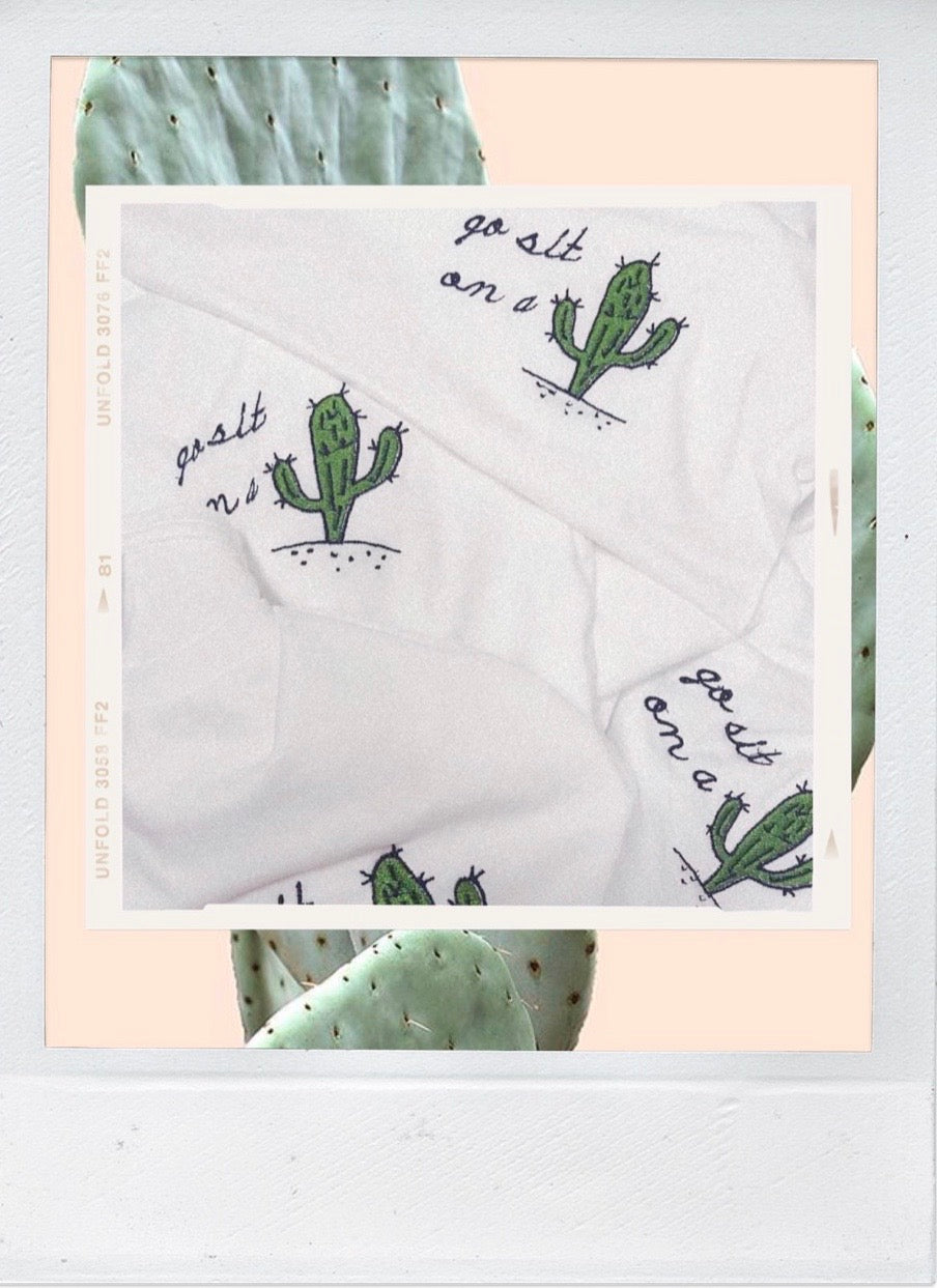 Go Sit on a Cactus-Unisex Jersey Short Sleeve Tee